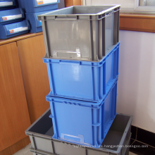 Caja plástica apilable del envase / de los PP del plástico para el transporte de las mercancías